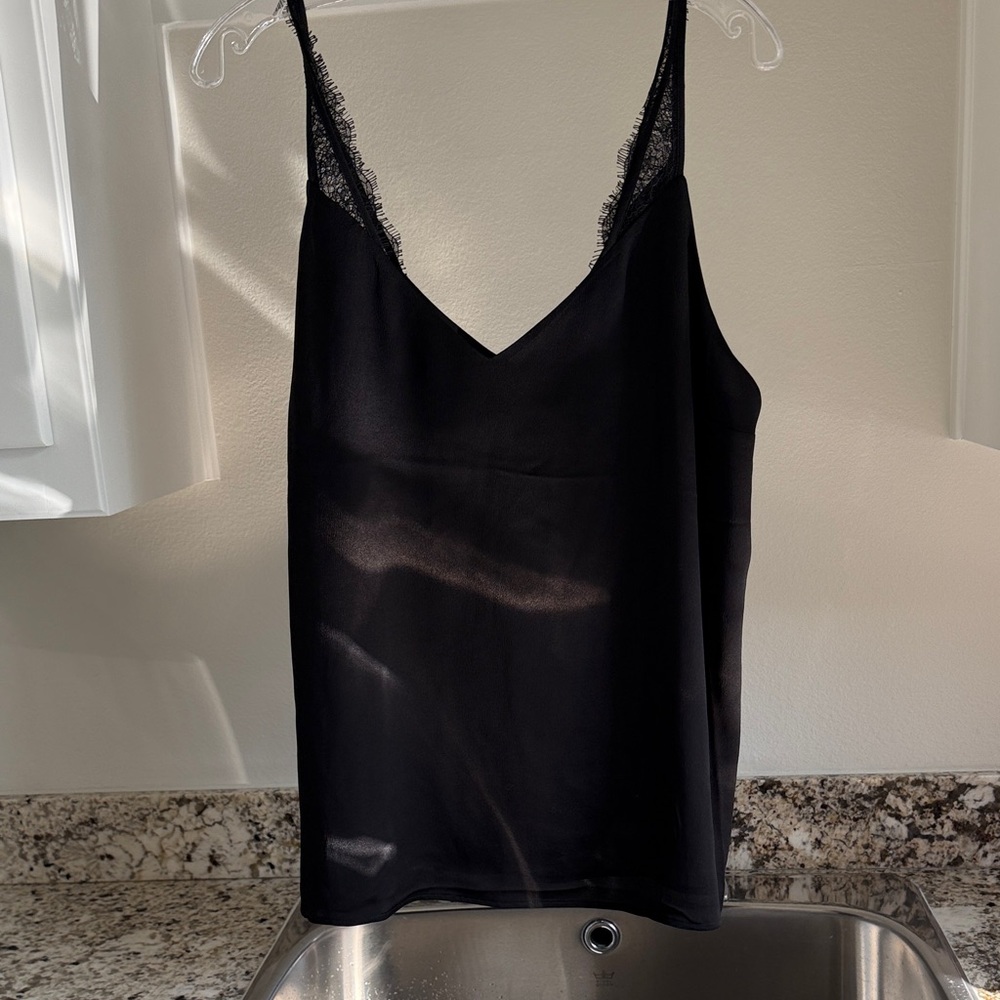 Express Black V-Neck Top